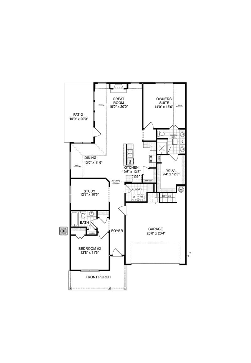 First floor of the available Hadley home at Echols Farm in Hiram GA